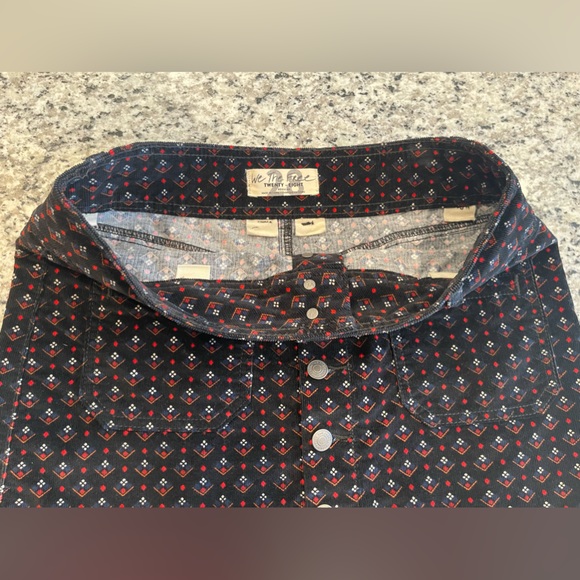 Free People Joanie Printed Cord Skirt - Picture 4 of 4